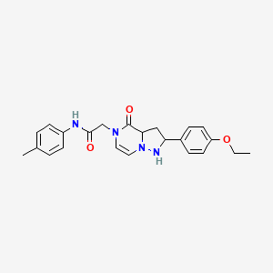 molecular formula C23H22N4O3 B2616816 2-[2-(4-ethoxyphenyl)-4-oxo-4H,5H-pyrazolo[1,5-a]pyrazin-5-yl]-N-(4-methylphenyl)acetamide CAS No. 941876-37-5