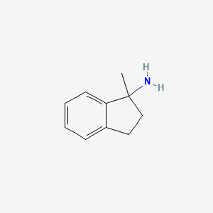 molecular formula C10H13N B2616818 1-methyl-2,3-dihydro-1H-inden-1-amine CAS No. 927406-03-9