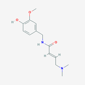 (E)-4-(Dimethylamino)-N-[(4-hydroxy-3-methoxyphenyl)methyl]but-2-enamide