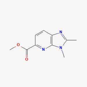 molecular formula C10H11N3O2 B2616830 Methyl 2,3-dimethyl-3H-imidazo[4,5-b]pyridine-5-carboxylate CAS No. 1956319-94-0