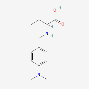 molecular formula C14H22N2O2 B2616831 N-[4-(dimethylamino)benzyl]valine CAS No. 1393654-52-8