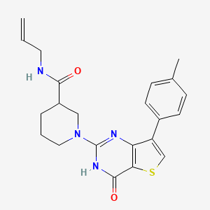 N-allyl-1-[7-(4-methylphenyl)-4-oxo-3,4-dihydrothieno[3,2-d]pyrimidin-2-yl]piperidine-3-carboxamide