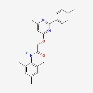 molecular formula C23H25N3O2 B2616844 N-(2-cyclohex-1-en-1-ylethyl)-2-({6-[4-(3-methylphenyl)piperazin-1-yl]pyridazin-3-yl}thio)acetamide CAS No. 1216628-72-6