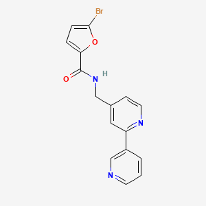 N-([2,3'-bipyridin]-4-ylmethyl)-5-bromofuran-2-carboxamide