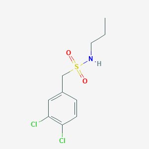 molecular formula C10H13Cl2NO2S B2616872 1-(3,4-dichlorophenyl)-N-propylmethanesulfonamide CAS No. 950251-77-1