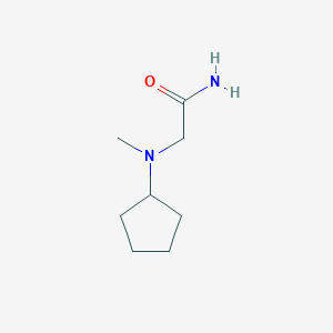 molecular formula C8H16N2O B2616894 2-[Cyclopentyl(methyl)amino]acetamide CAS No. 1090870-04-4