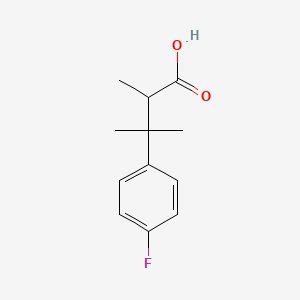 3-(4-Fluorophenyl)-2,3-dimethylbutanoic acid