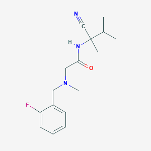 N-(1-cyano-1,2-dimethylpropyl)-2-{[(2-fluorophenyl)methyl](methyl)amino}acetamide