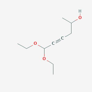 molecular formula C10H18O3 B2616925 6,6-Diethoxyhex-4-yn-2-ol CAS No. 141207-05-8