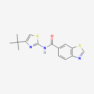 N-(4-(tert-butyl)thiazol-2-yl)benzo[d]thiazole-6-carboxamide