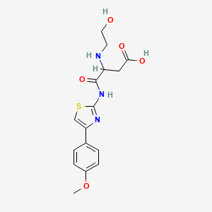 N~2~-(2-hydroxyethyl)-N-[4-(4-methoxyphenyl)-1,3-thiazol-2-yl]-alpha-asparagine