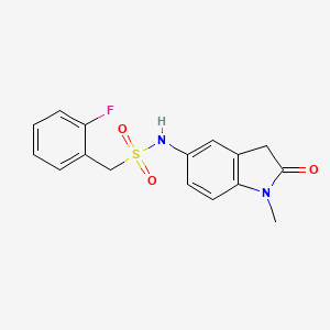 1-(2-fluorophenyl)-N-(1-methyl-2-oxoindolin-5-yl)methanesulfonamide