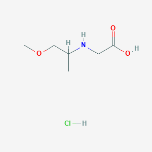 2-[(1-Methoxypropan-2-yl)amino]acetic acid hydrochloride