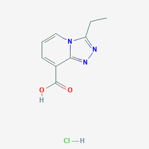 3-Ethyl-[1,2,4]triazolo[4,3-a]pyridine-8-carboxylic acid;hydrochloride