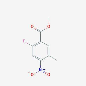 molecular formula C9H8FNO4 B2616986 Methyl 2-fluoro-5-methyl-4-nitrobenzoate CAS No. 1803736-71-1