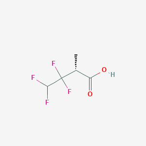 molecular formula C5H6F4O2 B2616989 (2R)-3,3,4,4-Tetrafluoro-2-methylbutanoic acid CAS No. 2248210-18-4