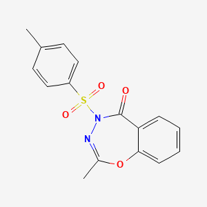 2-methyl-4-[(4-methylphenyl)sulfonyl]-1,3,4-benzoxadiazepin-5(4H)-one