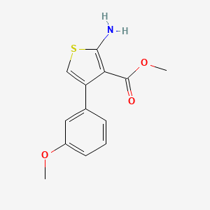 molecular formula C13H13NO3S B2616997 Methyl 2-amino-4-(3-methoxyphenyl)thiophene-3-carboxylate CAS No. 682761-71-3