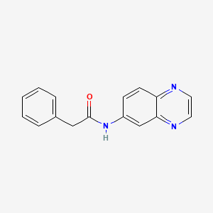 molecular formula C16H13N3O B2617002 2-phenyl-N-(6-quinoxalinyl)acetamide CAS No. 866131-30-8