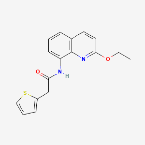 molecular formula C17H16N2O2S B2617035 N-(2-乙氧基喹啉-8-基)-2-(噻吩-2-基)乙酰胺 CAS No. 1251562-37-4