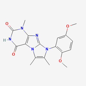 8-(2,5-dimethoxyphenyl)-1,6,7-trimethyl-1H-imidazo[2,1-f]purine-2,4(3H,8H)-dione