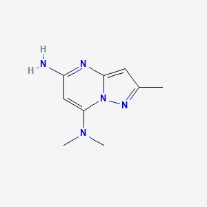 N2,N7,7-trimethylpyrazolo[1,5-a]pyrimidine-5,7-diamine