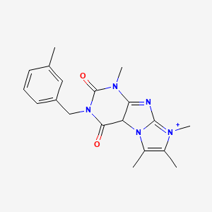 molecular formula C19H21N5O2 B2617082 1,6,7,8-tetramethyl-3-[(3-methylphenyl)methyl]-1H,2H,3H,4H,8H-imidazo[1,2-g]purine-2,4-dione CAS No. 878721-66-5