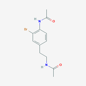 N-[2-(3-bromo-4-acetamidophenyl)ethyl]acetamide