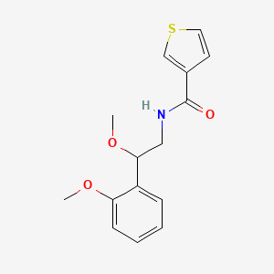molecular formula C15H17NO3S B2617093 N-(2-methoxy-2-(2-methoxyphenyl)ethyl)thiophene-3-carboxamide CAS No. 1798514-51-8