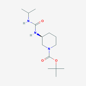 molecular formula C14H27N3O3 B2617127 (S)-tert-Butyl 3-(3-isopropylureido)piperidine-1-carboxylate CAS No. 1338222-22-2