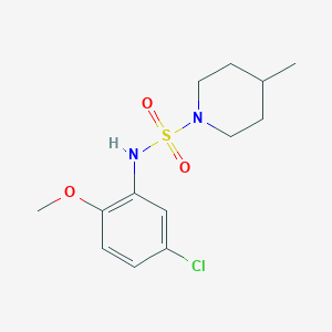 molecular formula C13H19ClN2O3S B261713 N-(5-chloro-2-methoxyphenyl)-4-methylpiperidine-1-sulfonamide 