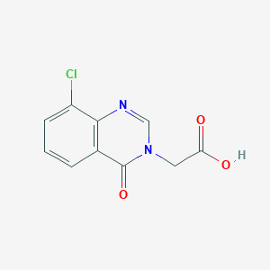 molecular formula C10H7ClN2O3 B2617157 (8-chloro-4-oxoquinazolin-3(4H)-yl)acetic acid CAS No. 1554257-91-8