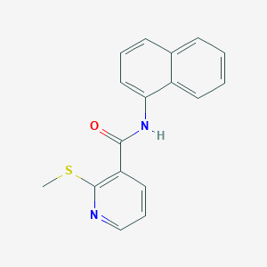 molecular formula C17H14N2OS B2617164 2-甲硫酰基-N-萘-1-基吡啶-3-甲酰胺 CAS No. 790288-00-5