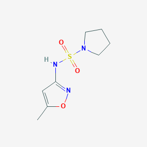 molecular formula C8H13N3O3S B261718 N-(5-methyl-3-isoxazolyl)-1-pyrrolidinesulfonamide 