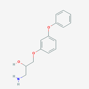 molecular formula C15H17NO3 B261728 1-Amino-3-(3-phenoxyphenoxy)-2-propanol 