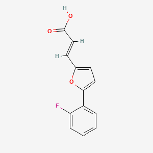 B2617283 3-[5-(2-Fluorophenyl)furan-2-yl]prop-2-enoic acid CAS No. 851398-31-7