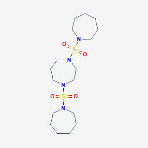 molecular formula C17H34N4O4S2 B261730 1,4-Bis(1-azepanylsulfonyl)-1,4-diazepane 