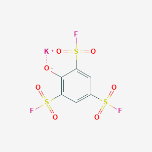 molecular formula C6H2F3KO7S3 B2617306 2,4,6-三(氟磺酰基)苯酚钾 CAS No. 1342799-68-1
