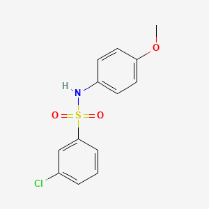 molecular formula C13H12ClNO3S B2617311 3-氯-N-(4-甲氧基苯基)苯磺酰胺 CAS No. 18999-20-7
