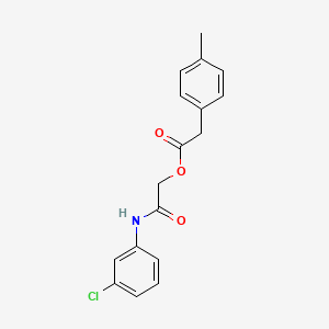 molecular formula C17H16ClNO3 B2617318 2-[(3-氯苯基)氨基]-2-氧代乙基 (4-甲基苯基)乙酸酯 CAS No. 1797254-89-7