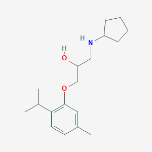 molecular formula C18H29NO2 B261732 1-(Cyclopentylamino)-3-(2-isopropyl-5-methylphenoxy)-2-propanol 