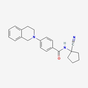 N-(1-cyanocyclopentyl)-4-(1,2,3,4-tetrahydroisoquinolin-2-yl)benzamide