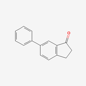 molecular formula C15H12O B2617396 6-phenyl-2,3-dihydro-1H-inden-1-one CAS No. 170497-64-0