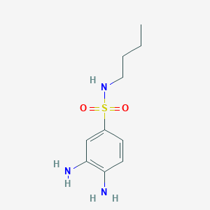 molecular formula C10H17N3O2S B2617401 3,4-Diamino-N-butyl-benzenesulfonamide CAS No. 327092-62-6