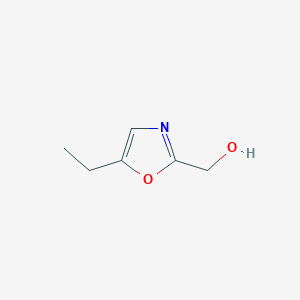 molecular formula C6H9NO2 B2617402 （5-乙基恶唑-2-基）甲醇 CAS No. 1784290-61-4