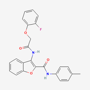 3-(2-(2-fluorophenoxy)acetamido)-N-(p-tolyl)benzofuran-2-carboxamide