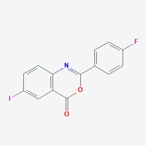 2-(4-fluorophenyl)-6-iodo-4H-3,1-benzoxazin-4-one