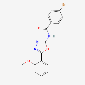4-bromo-N-(5-(2-methoxyphenyl)-1,3,4-oxadiazol-2-yl)benzamide