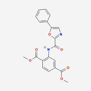 Dimethyl 2-(5-phenyloxazole-2-carboxamido)terephthalate