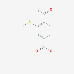 methyl 4-formyl-3-(methylsulfanyl)benzoate